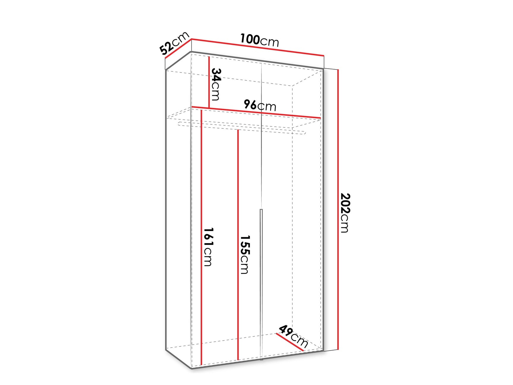 Garderobeskab Hartford 535