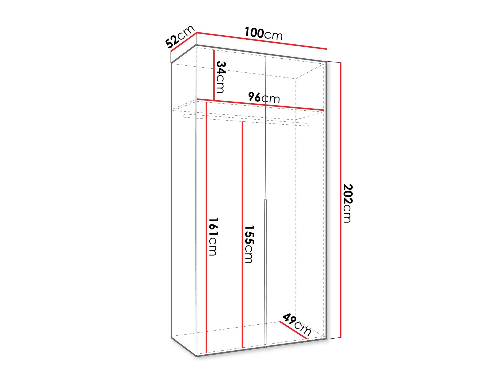 Garderobeskab Hartford 535