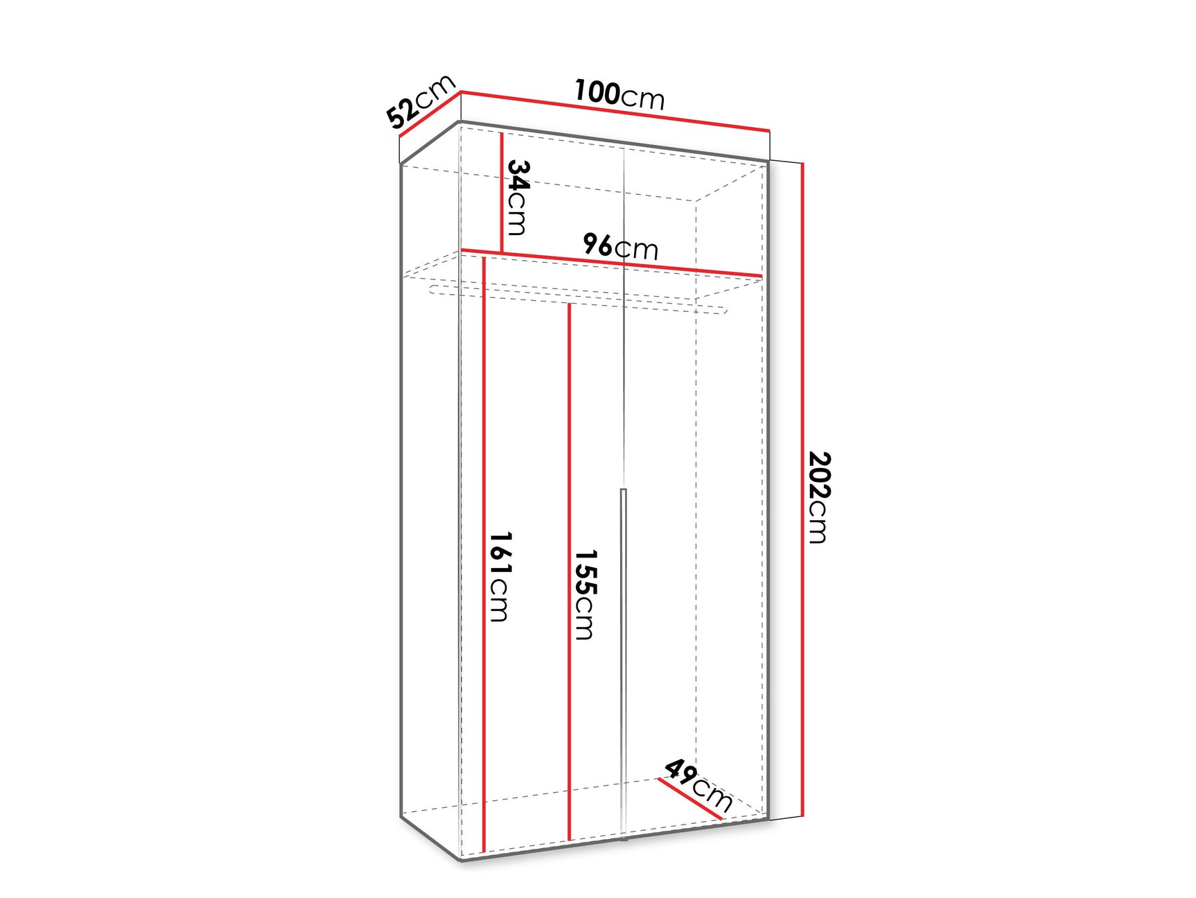 Garderobeskab Hartford 535