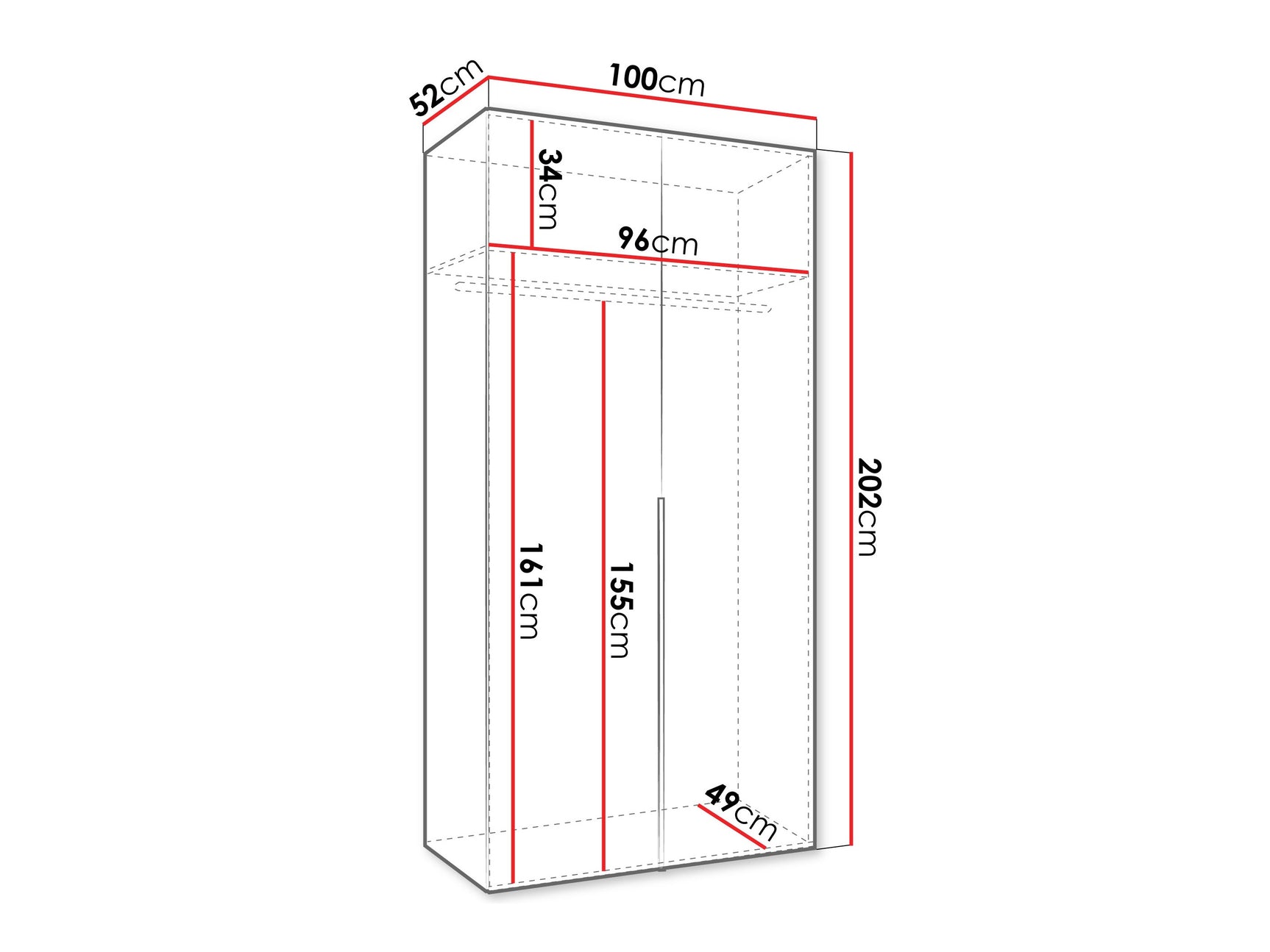 Garderobeskab Hartford 535
