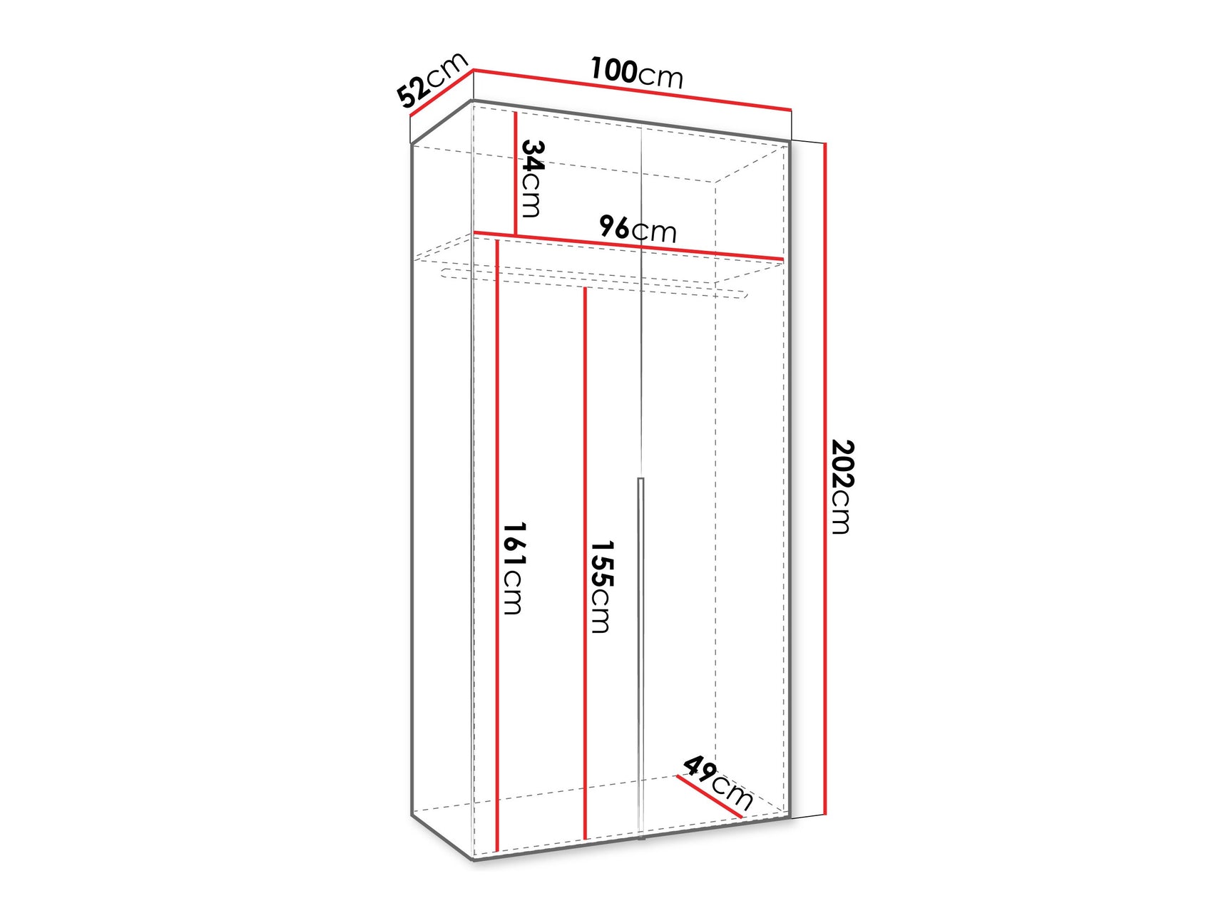 Garderobeskab Hartford 535