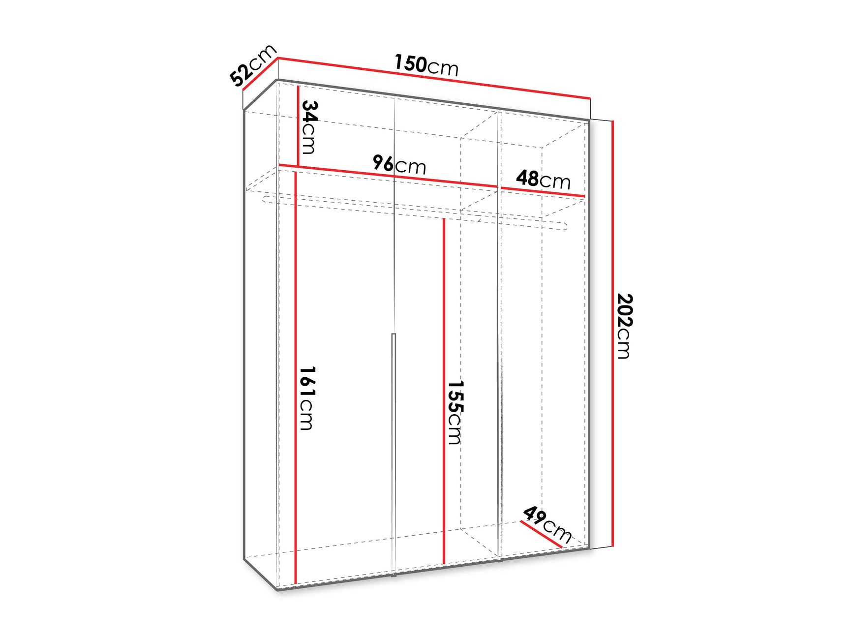 Garderobeskab Hartford 536