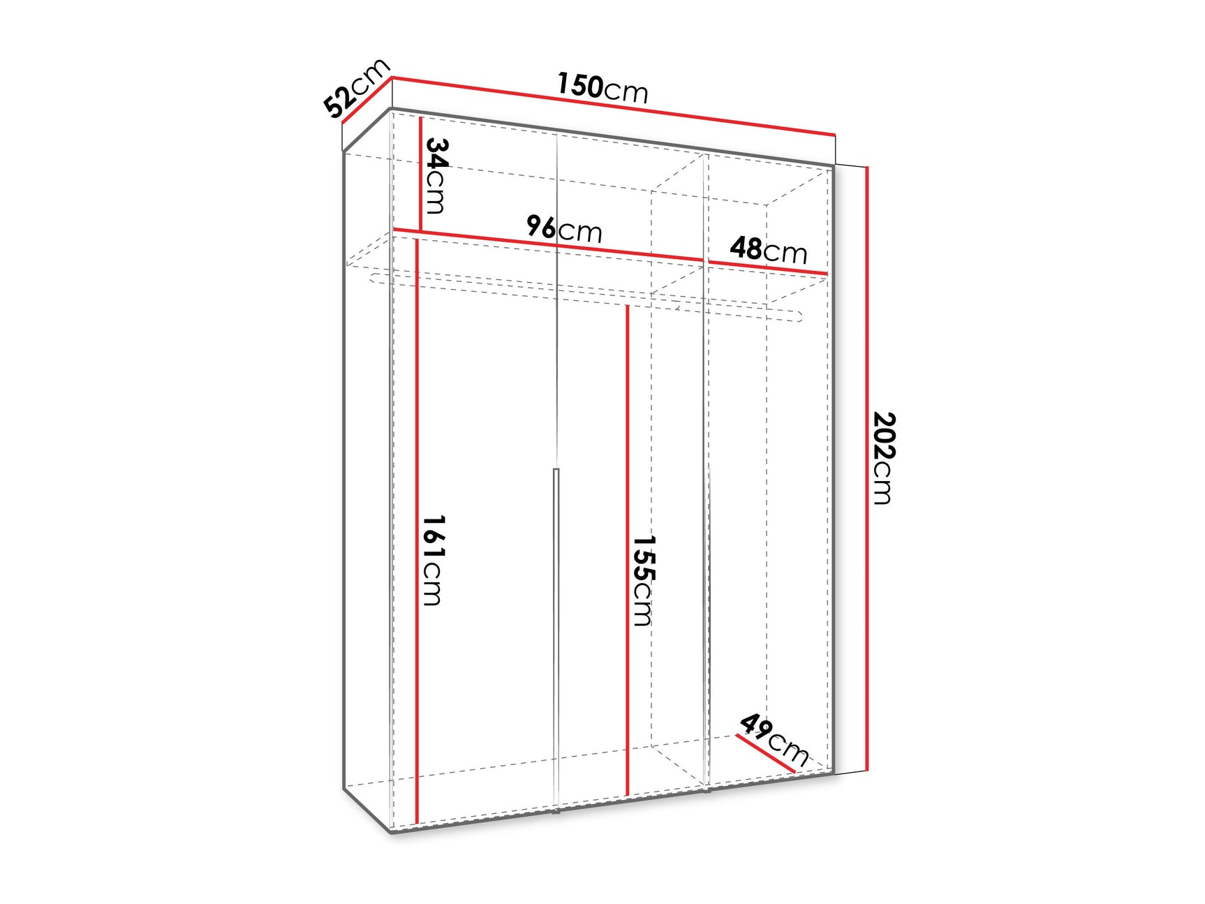 Garderobeskab Hartford 536