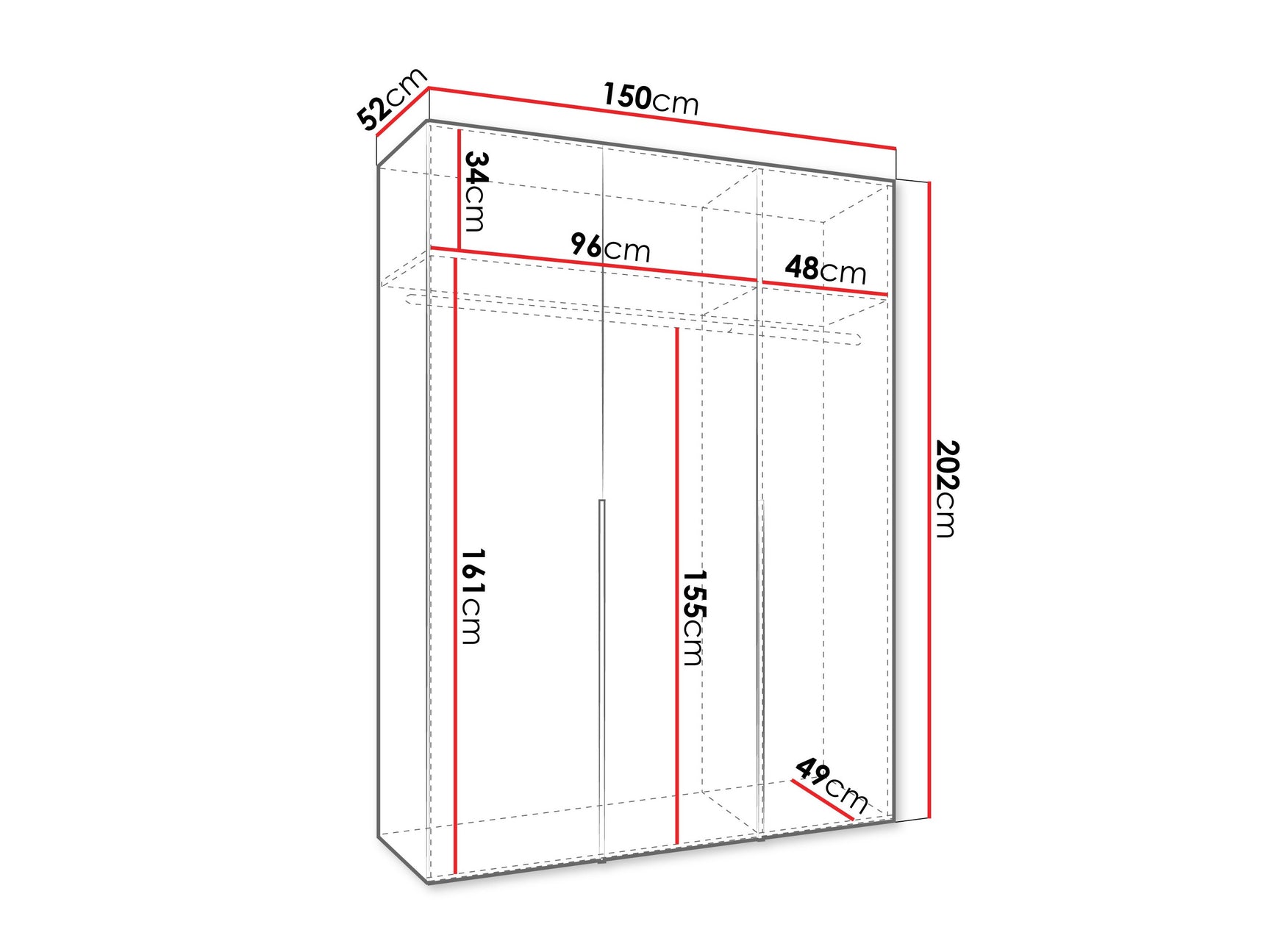 Garderobeskab Hartford 536