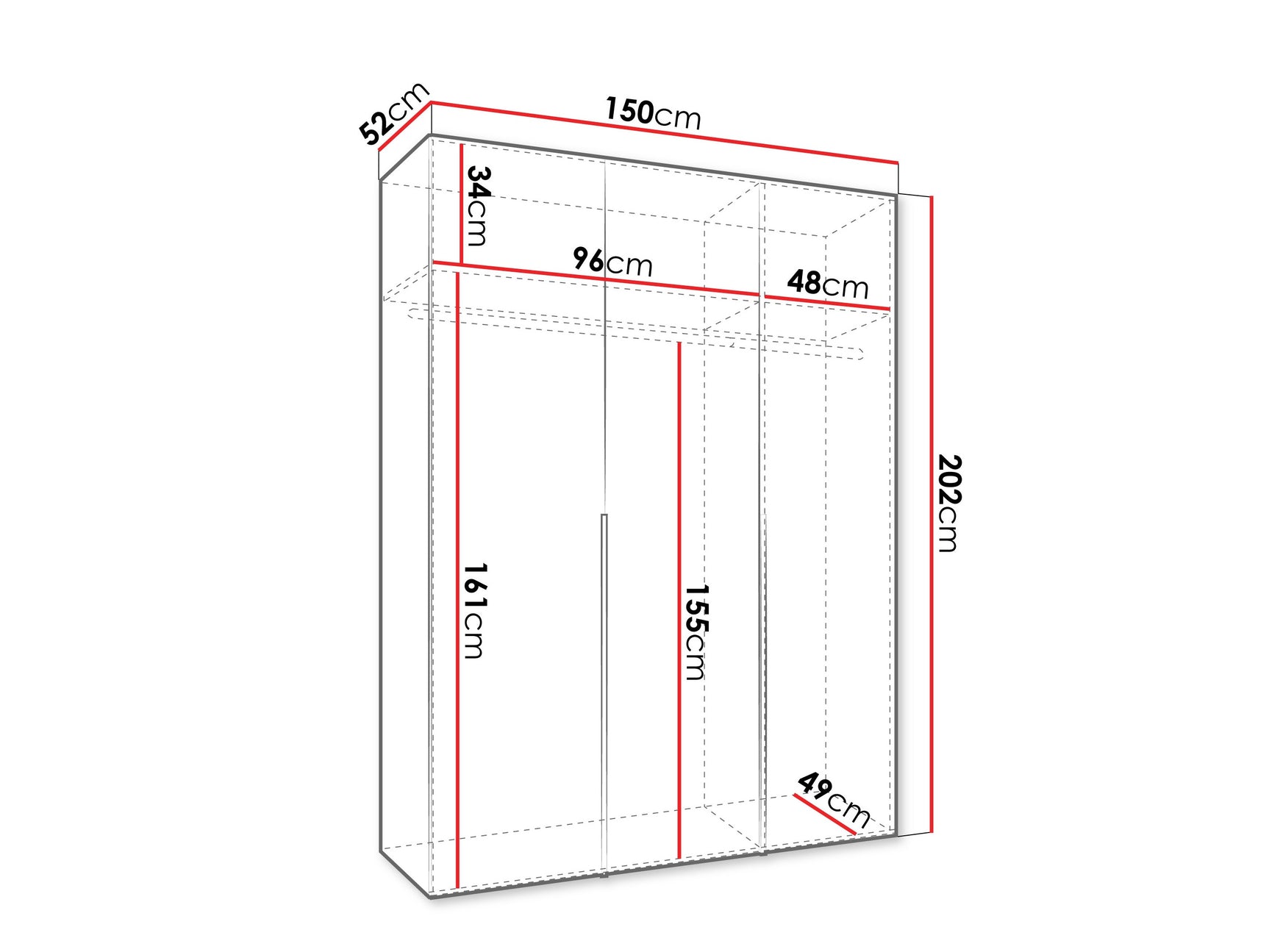 Garderobeskab Hartford 536