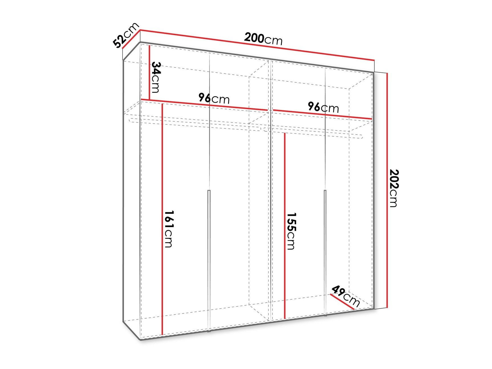 Garderobeskab Hartford 537