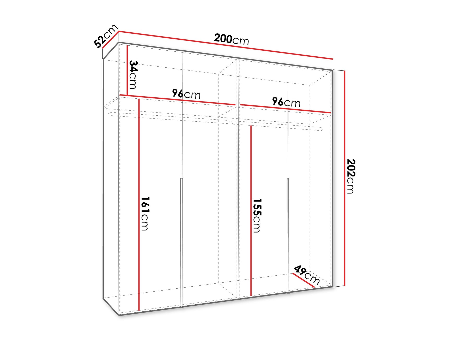 Garderobeskab Hartford 537