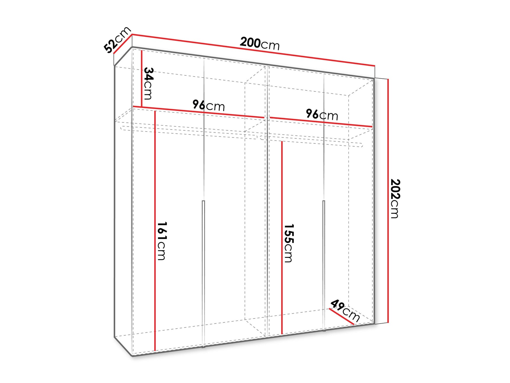 Garderobeskab Hartford 537