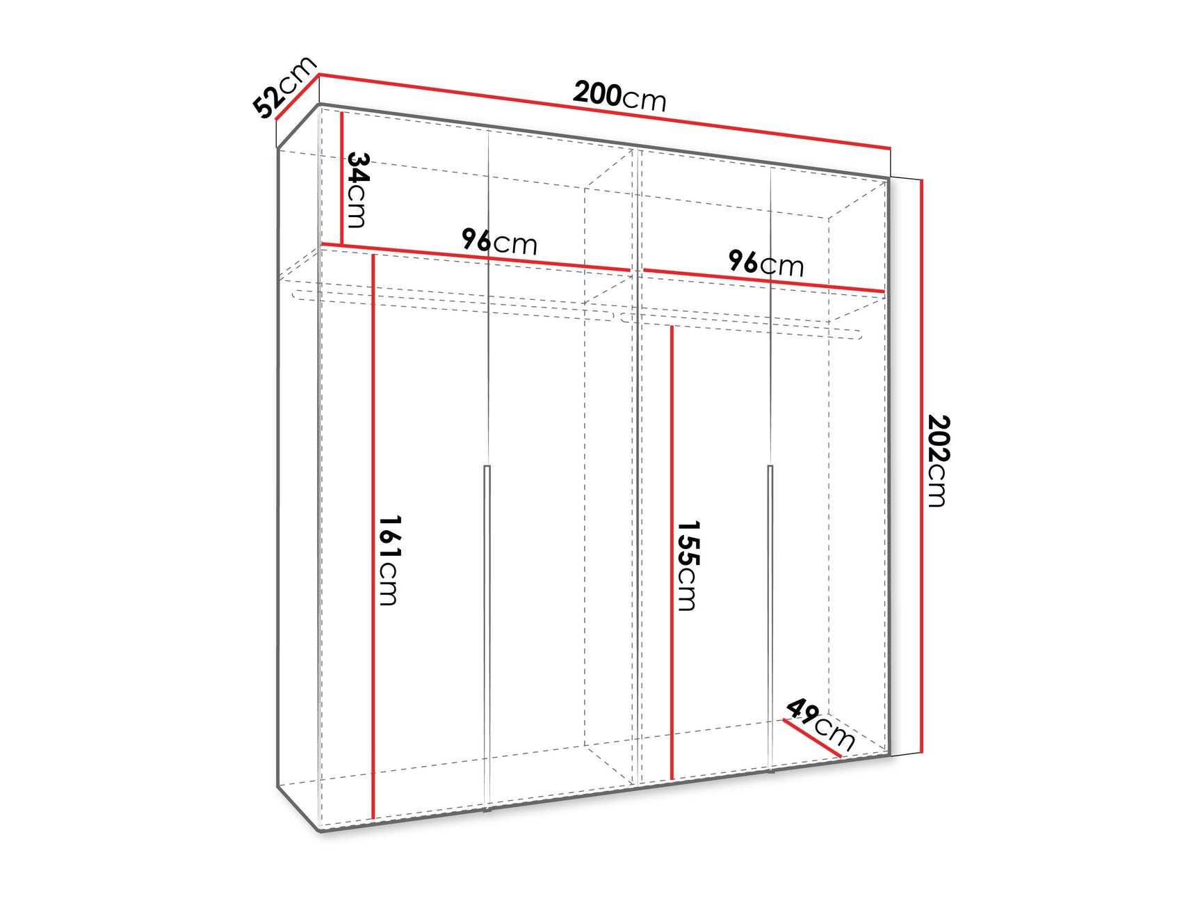 Garderobeskab Hartford 537