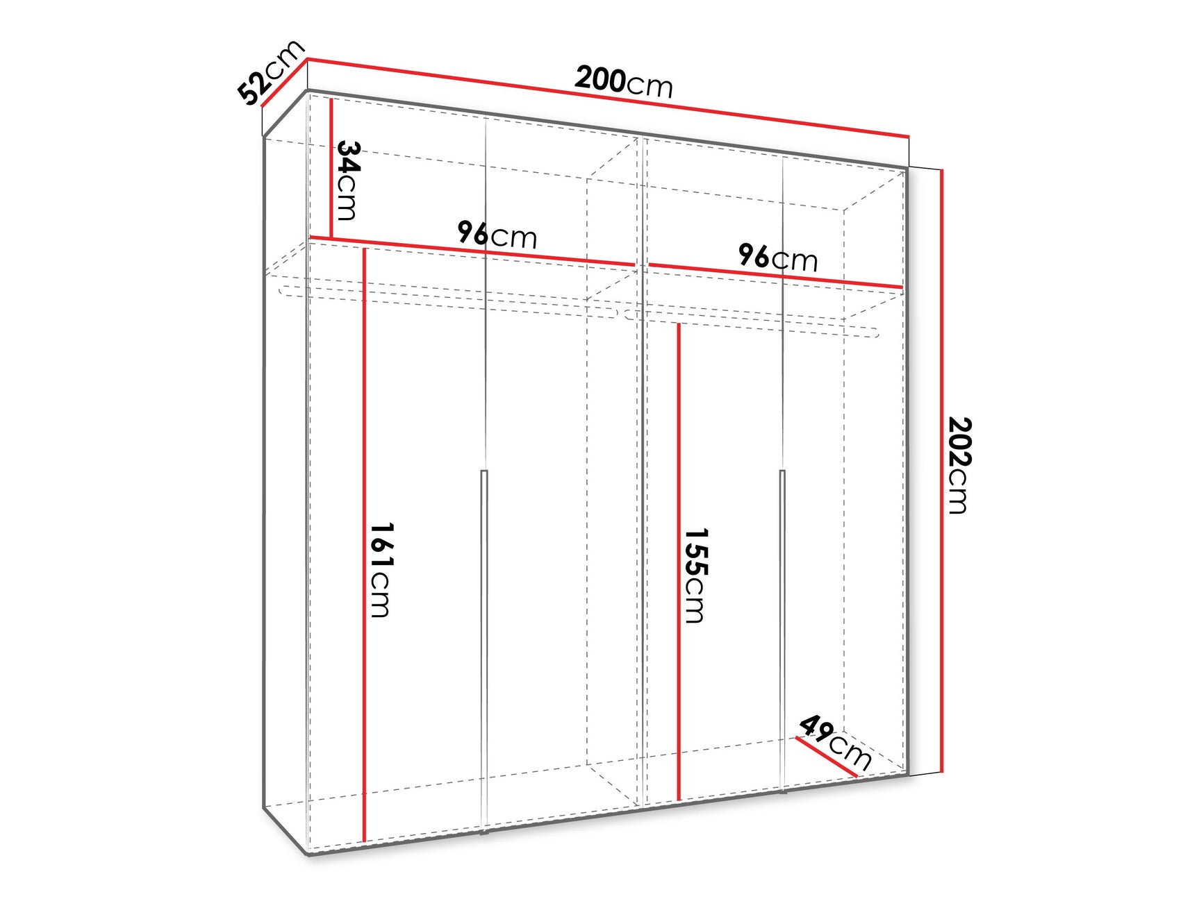 Garderobeskab Hartford 537