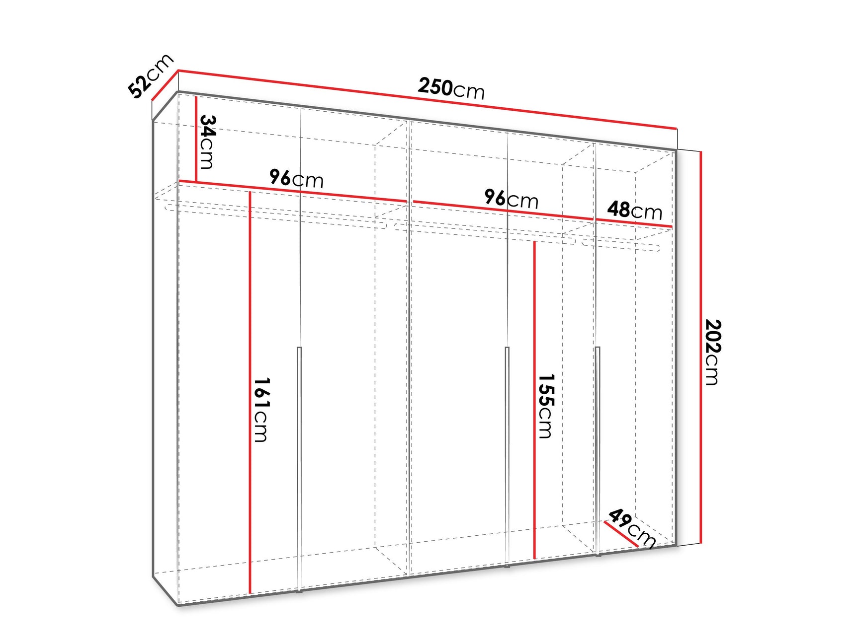 Garderobeskab Hartford 538