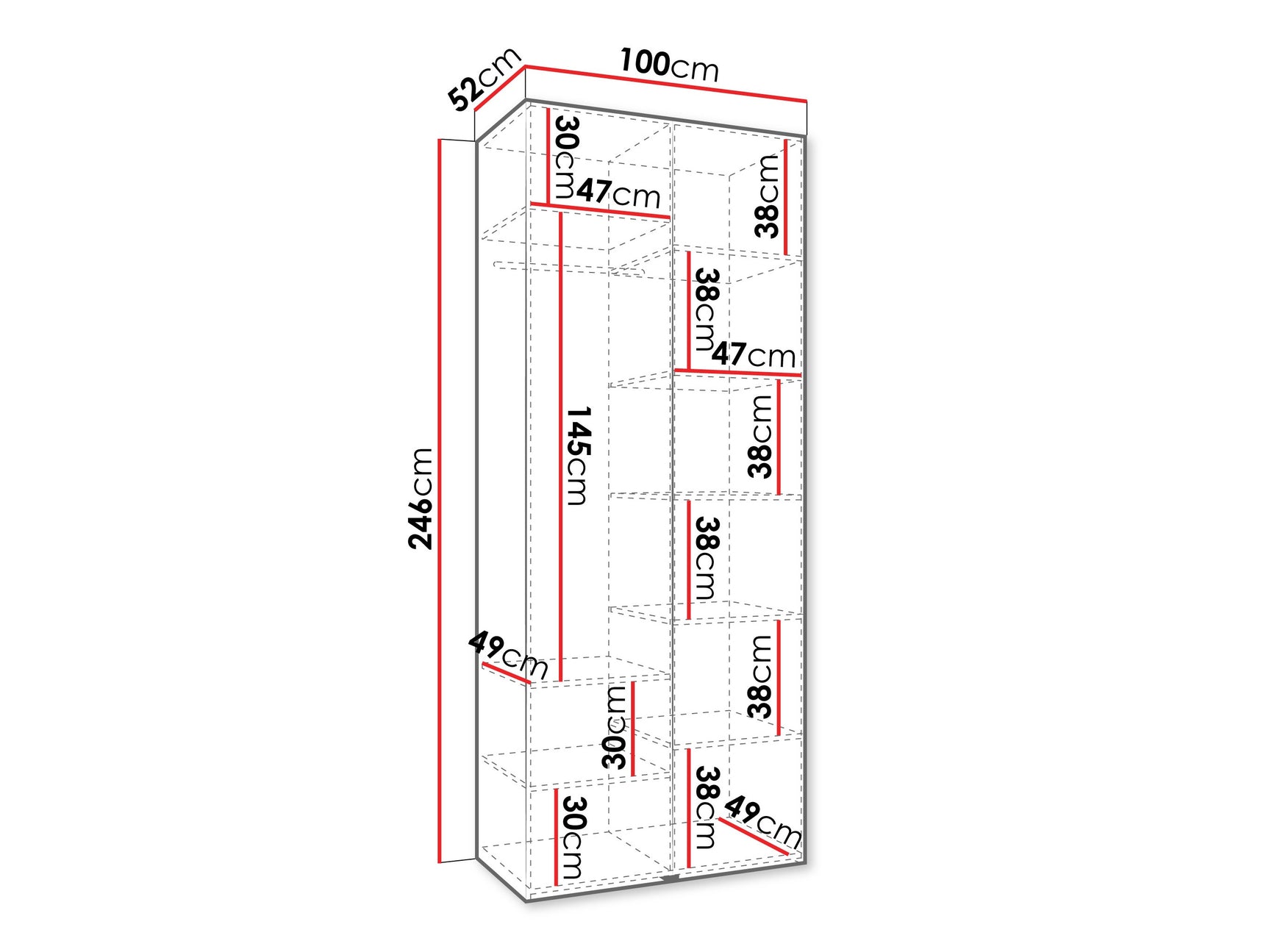 Garderobeskab Hartford 541