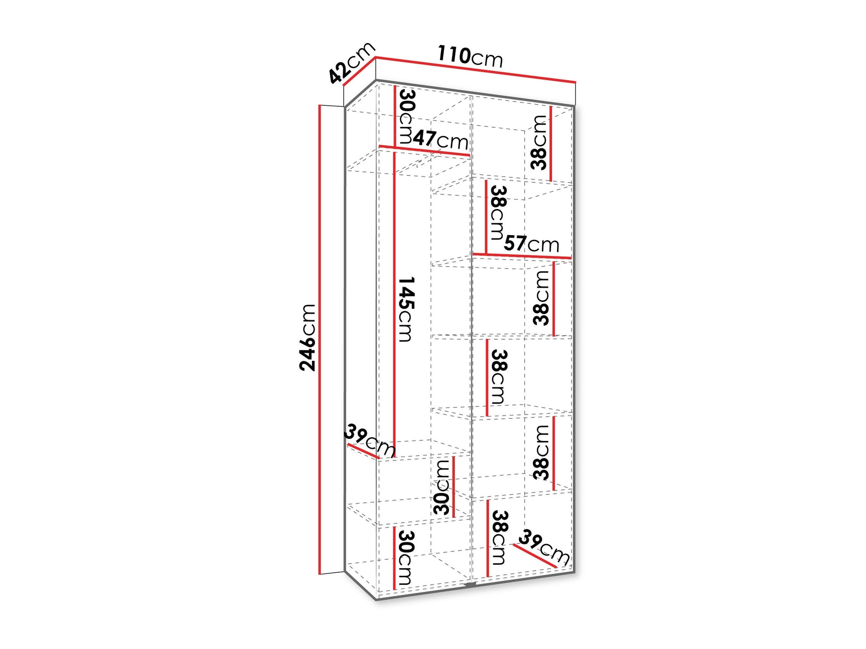 Garderobeskab Hartford 542