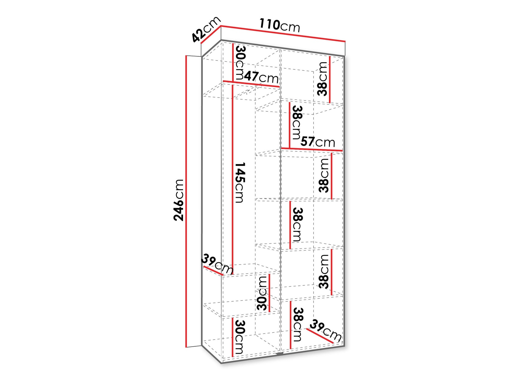 Garderobeskab Hartford 542
