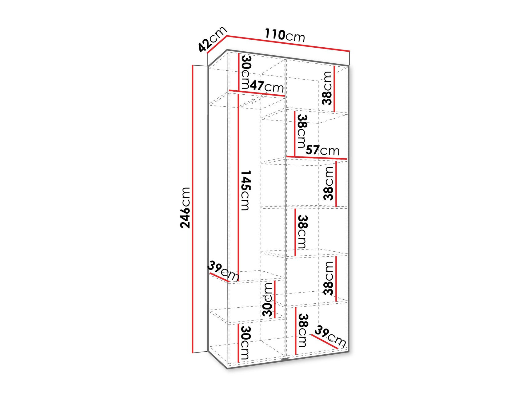 Garderobeskab Hartford 542