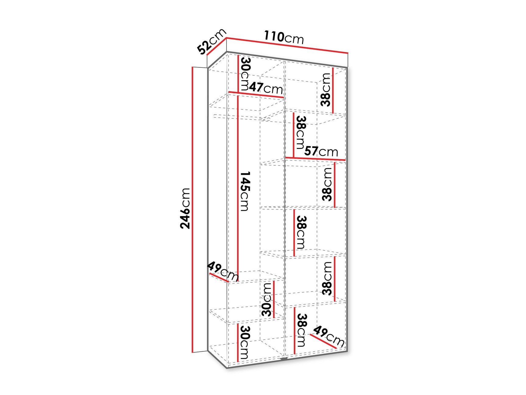 Garderobeskab Hartford 543