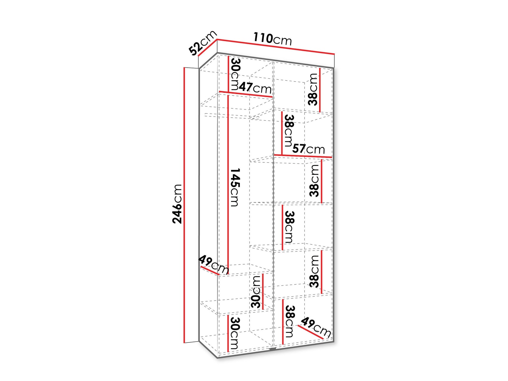 Garderobeskab Hartford 543