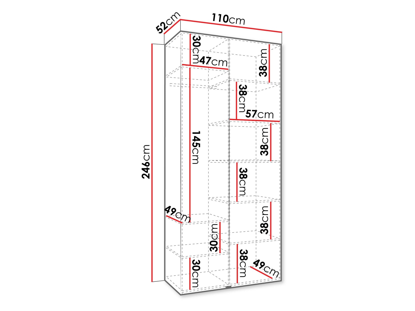 Garderobeskab Hartford 543