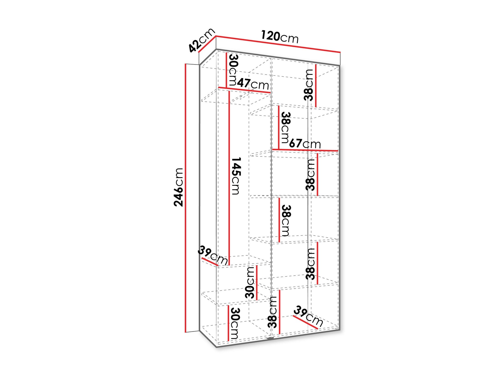Garderobeskab Hartford 544