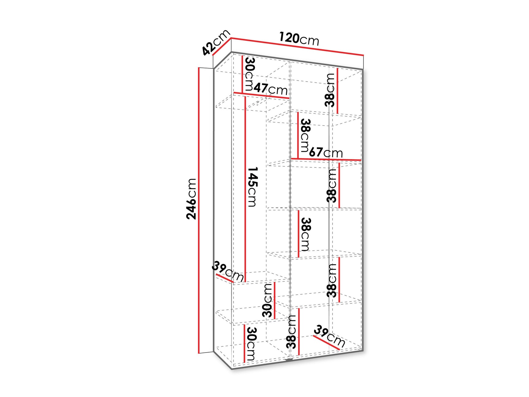 Garderobeskab Hartford 544