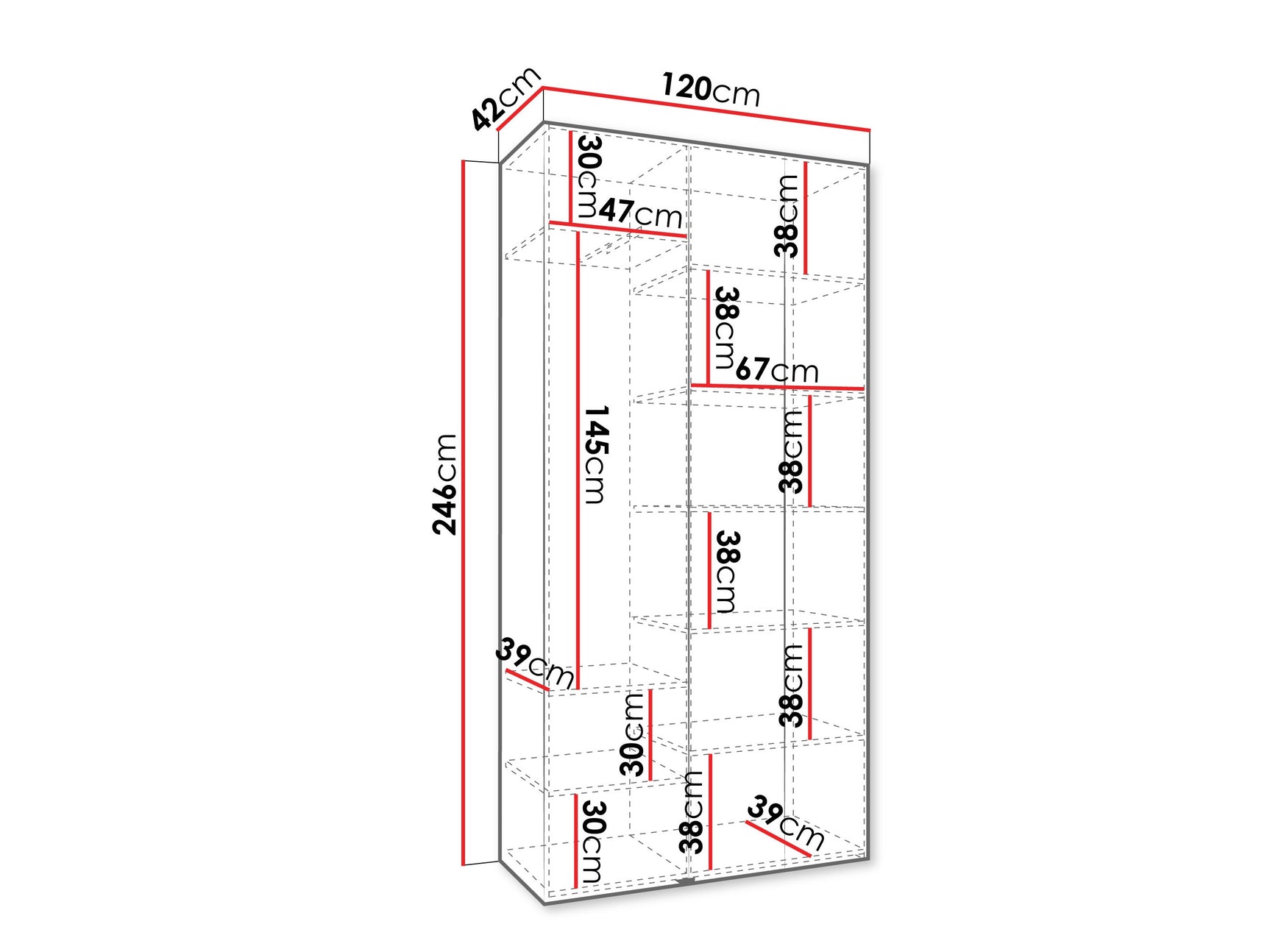 Garderobeskab Hartford 544