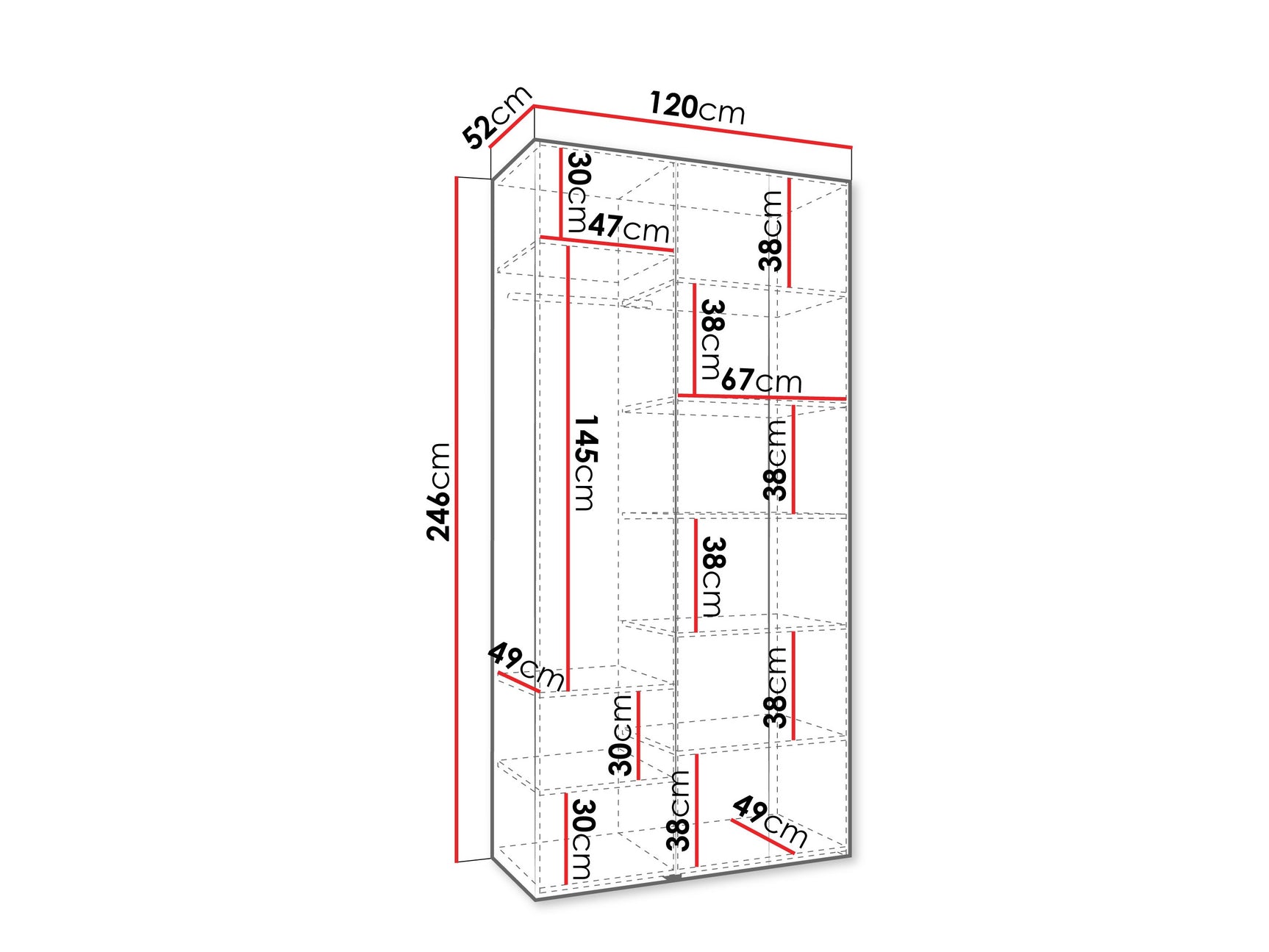 Garderobeskab Hartford 545