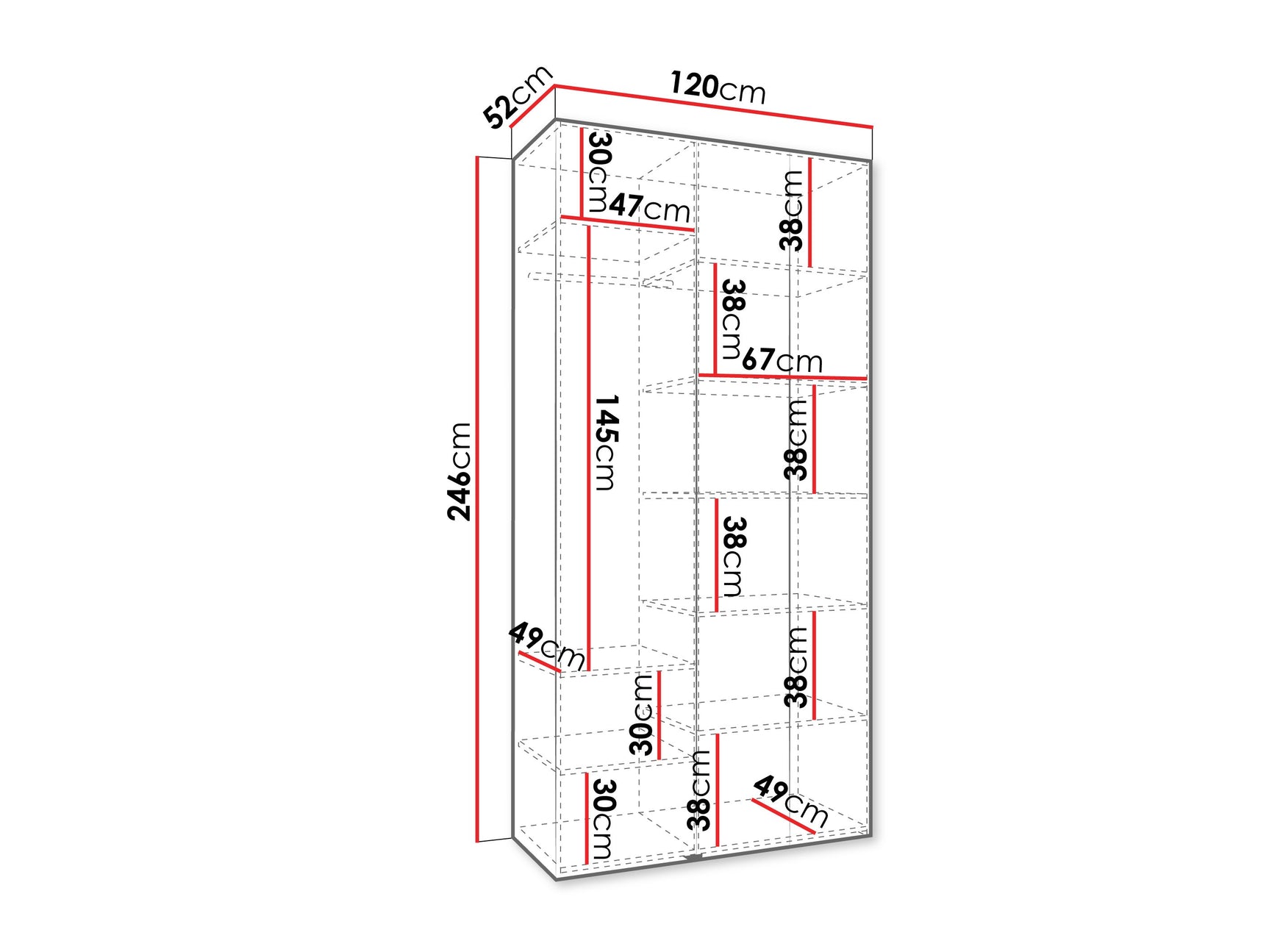 Garderobeskab Hartford 545