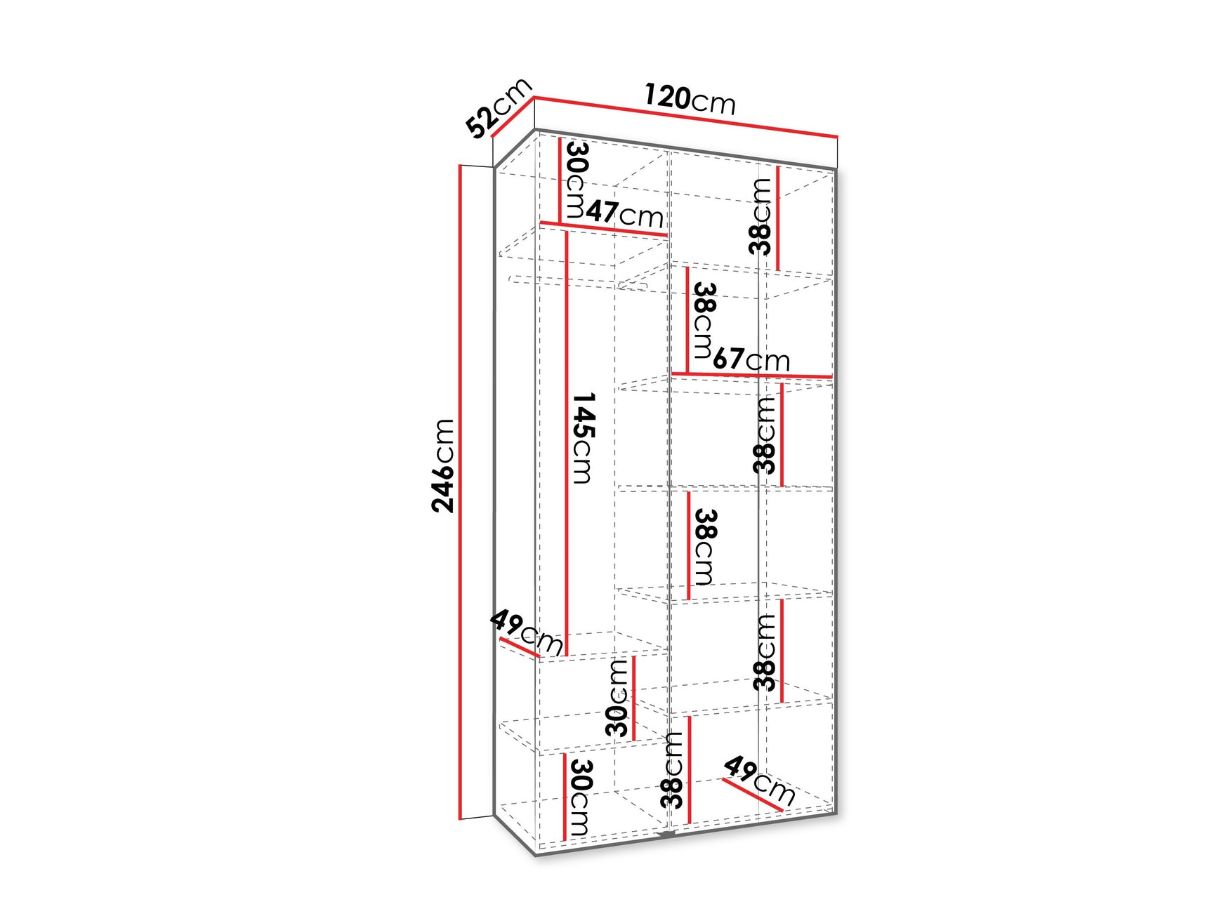 Garderobeskab Hartford 545