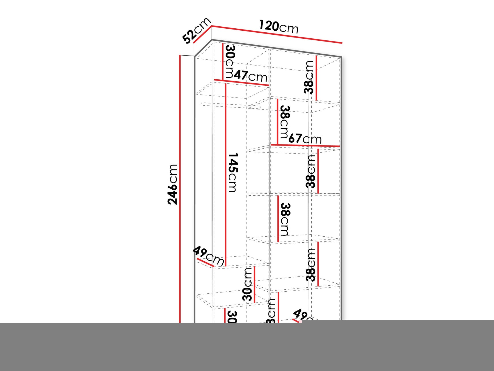 Garderobeskab Hartford 545
