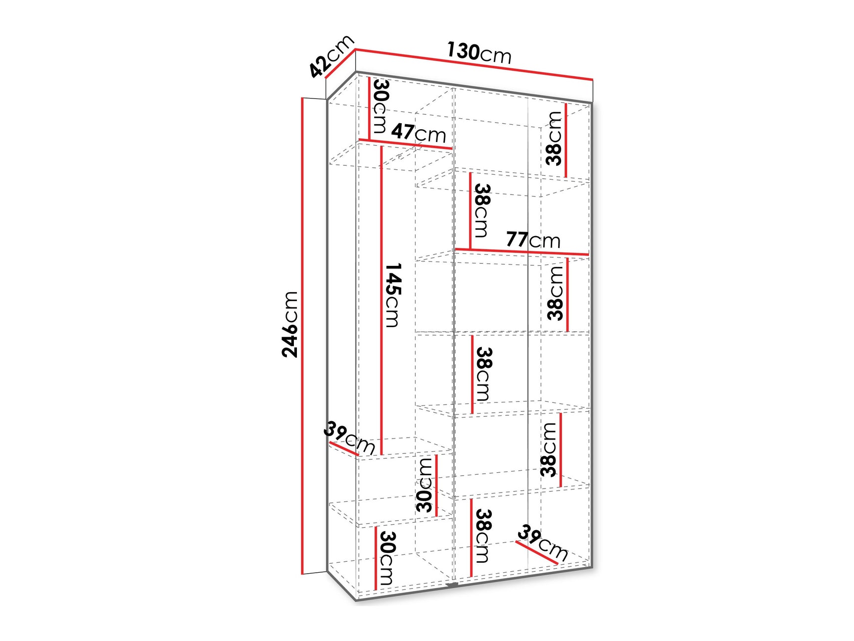 Garderobeskab Hartford 546