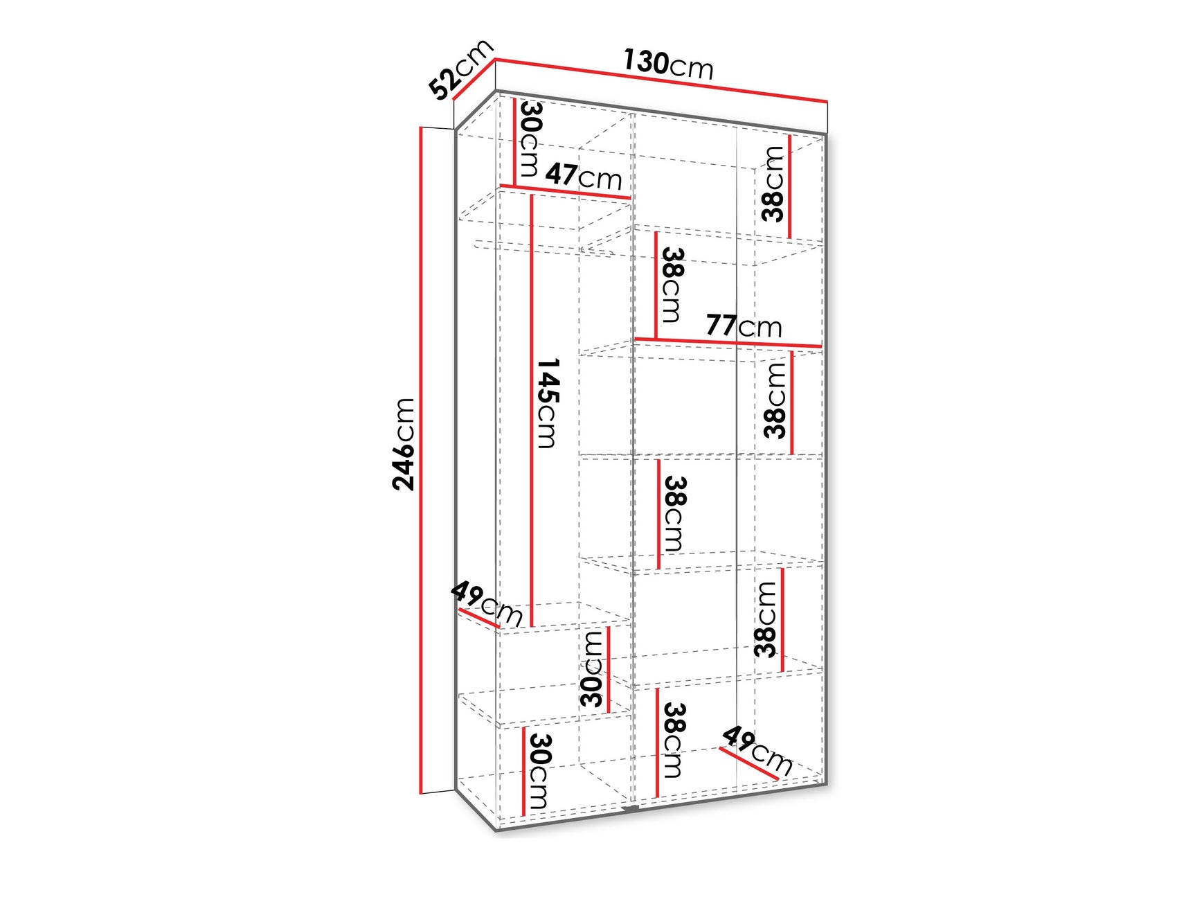 Garderobeskab Hartford 547