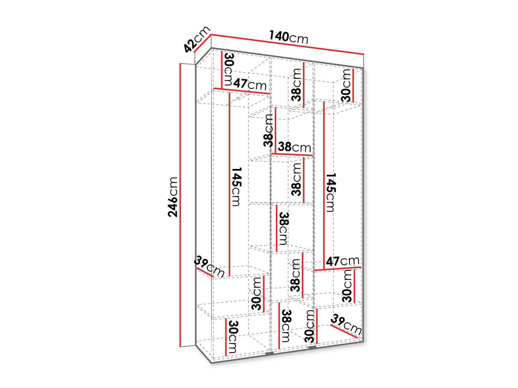 Garderobeskab Hartford 548