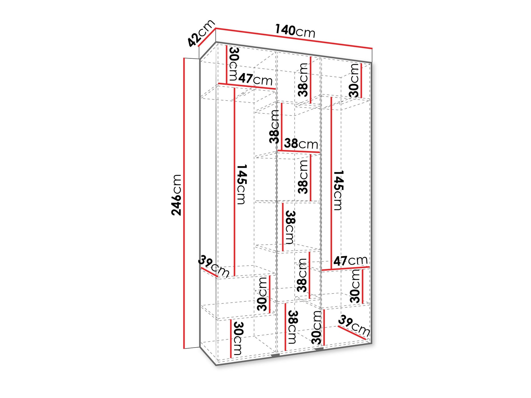 Garderobeskab Hartford 548