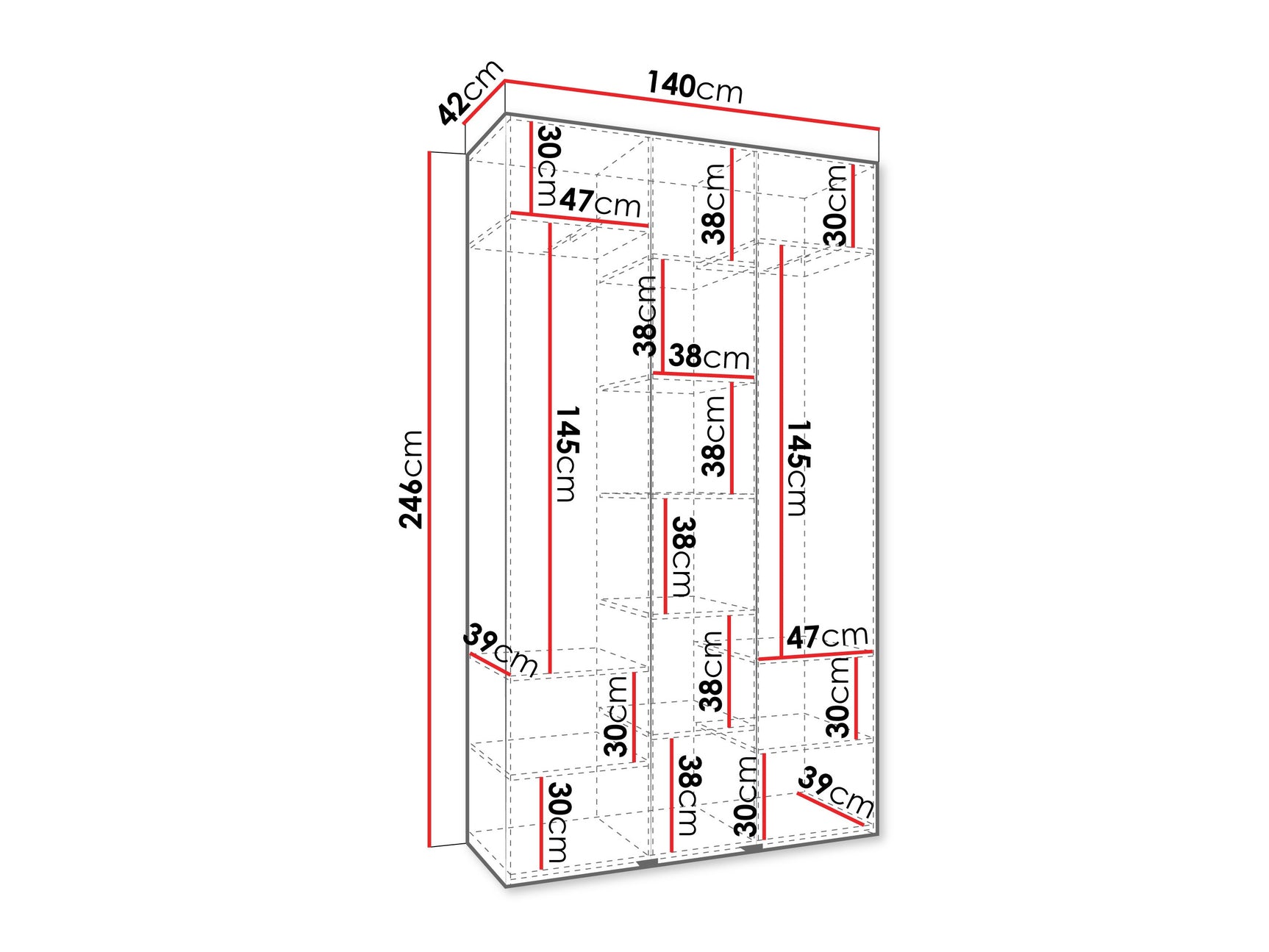 Garderobeskab Hartford 548