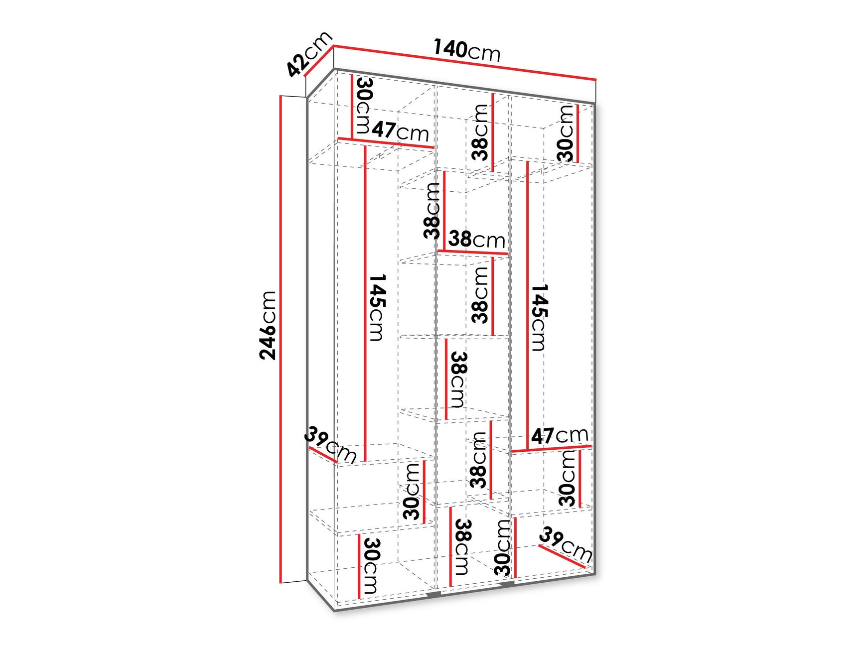 Garderobeskab Hartford 548