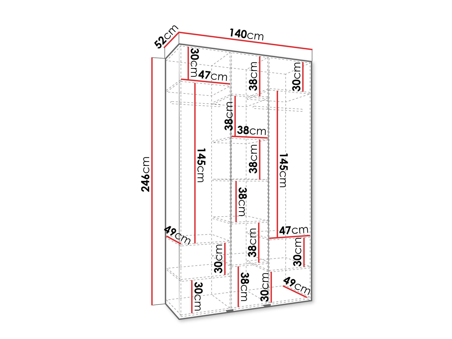 Garderobeskab Hartford 549