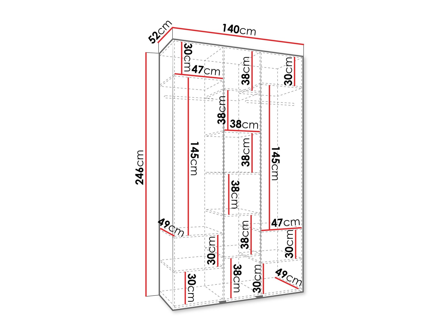 Garderobeskab Hartford 549
