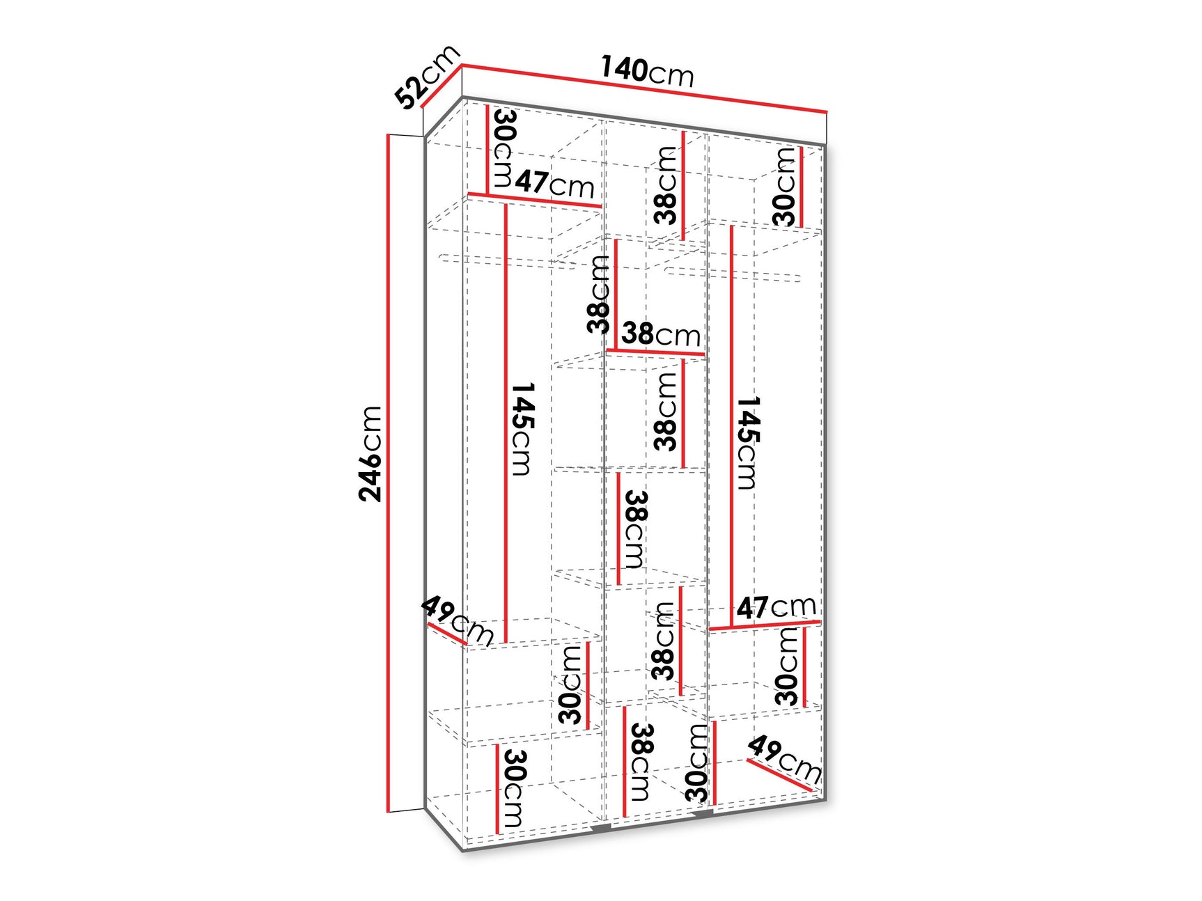 Garderobeskab Hartford 549