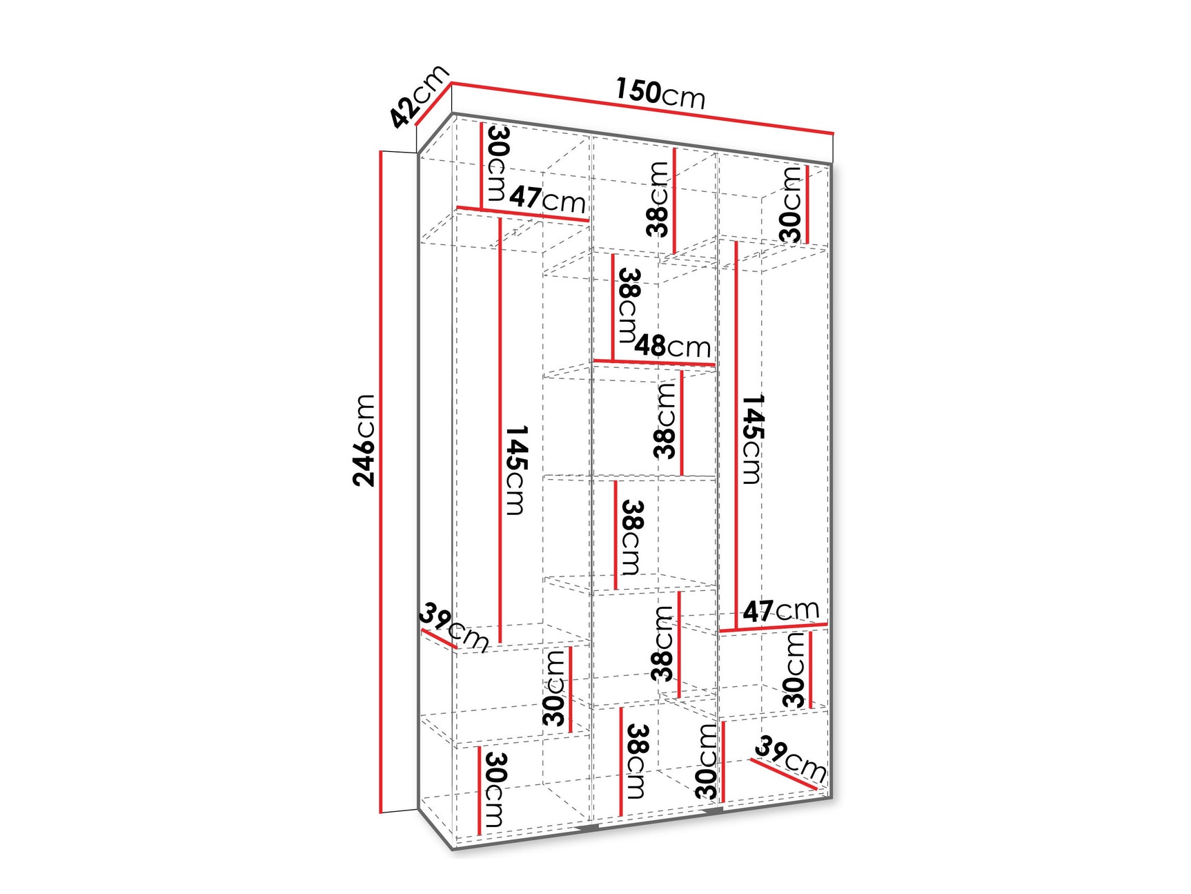 Garderobeskab Hartford 550