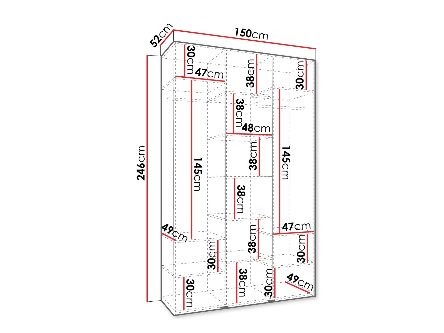 Garderobeskab Hartford 551