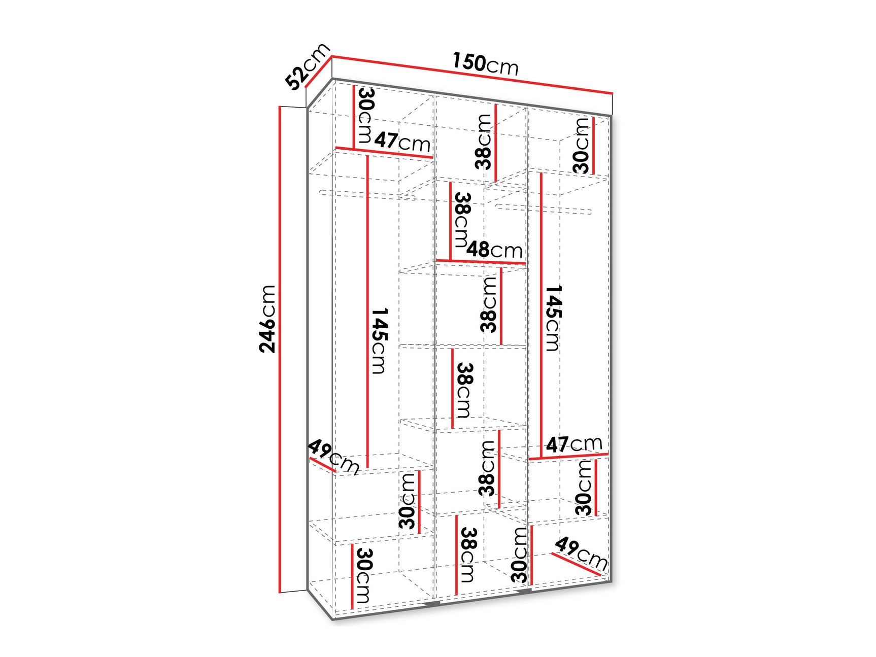Garderobeskab Hartford 551
