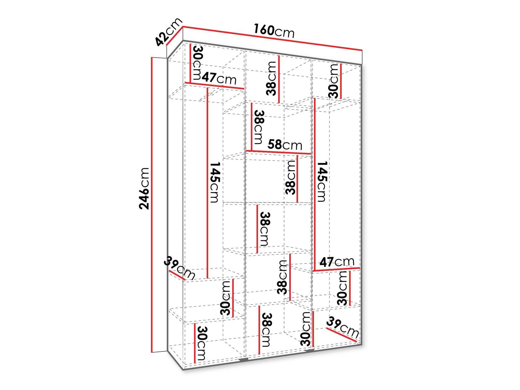 Garderobeskab Hartford 552