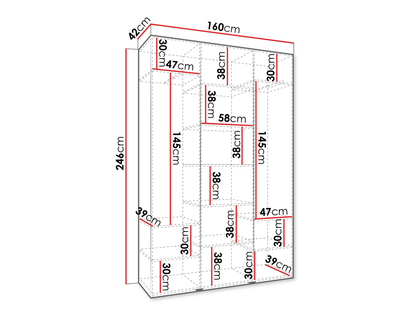 Garderobeskab Hartford 552