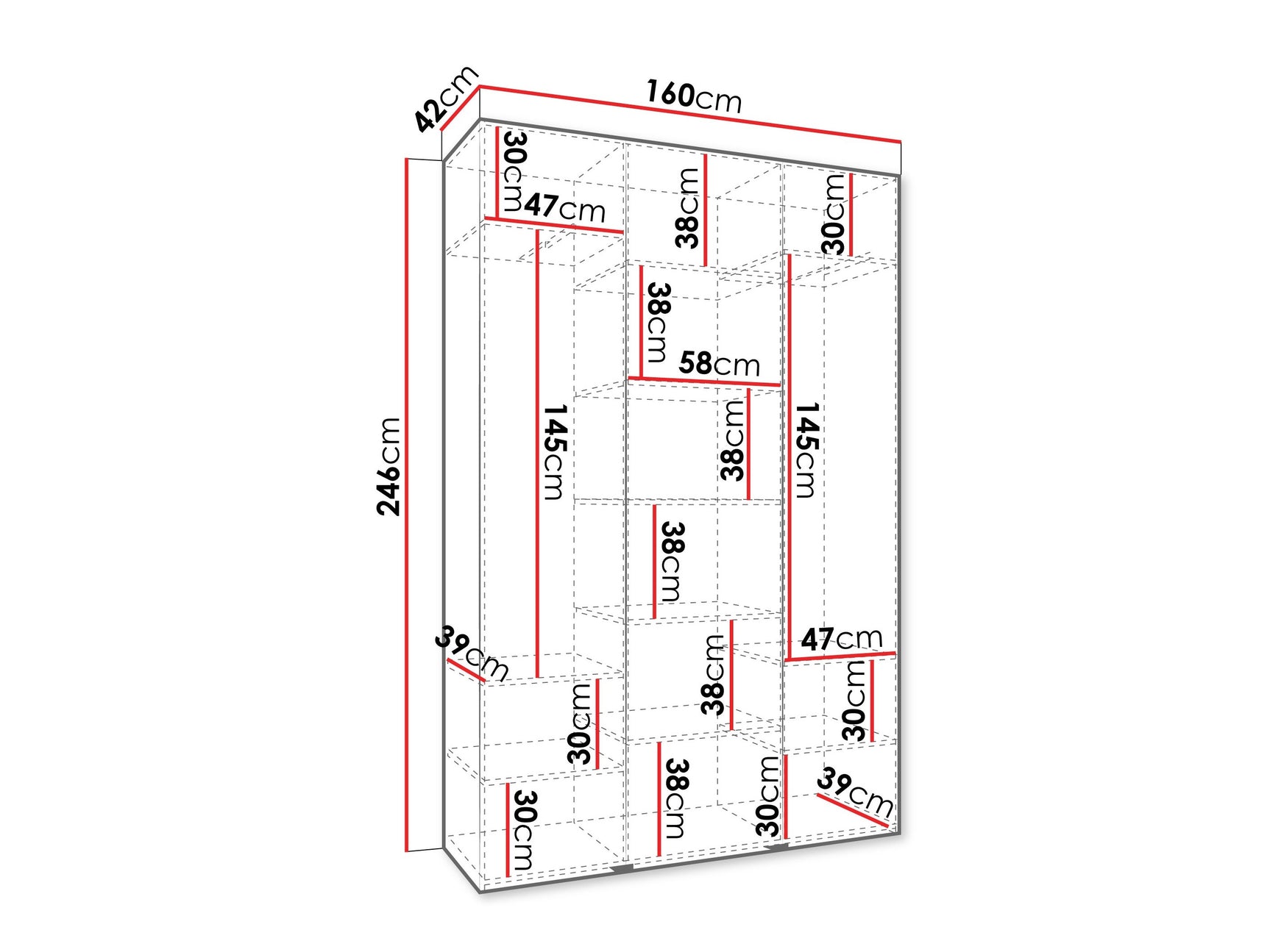 Garderobeskab Hartford 552