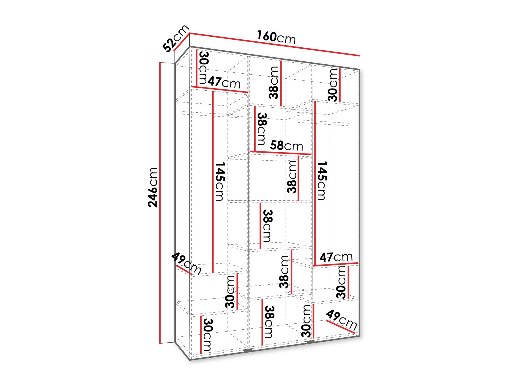 Garderobeskab Hartford 553