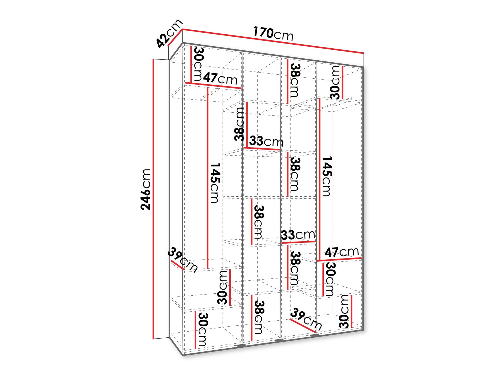 Garderobeskab Hartford 554