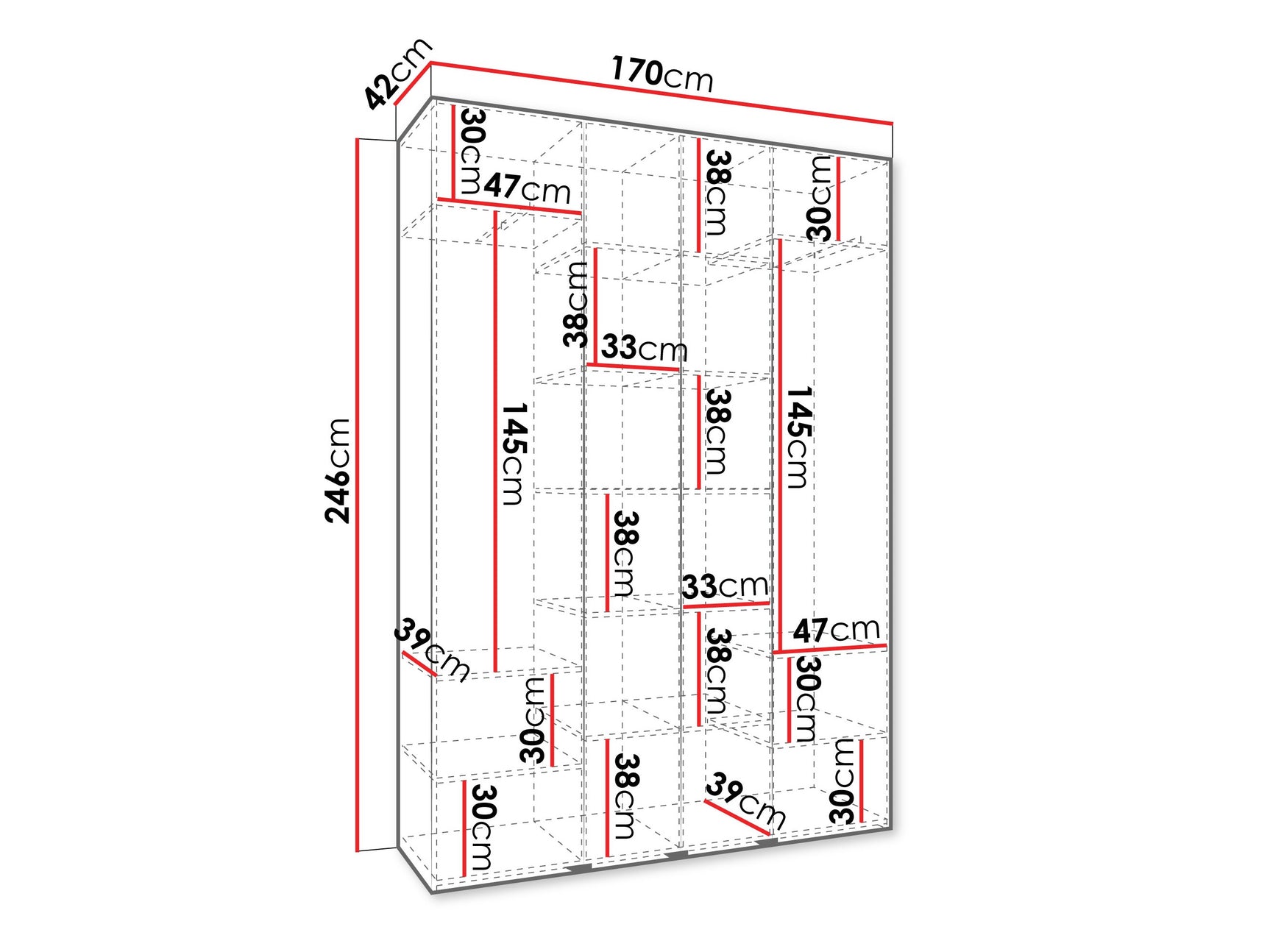 Garderobeskab Hartford 554