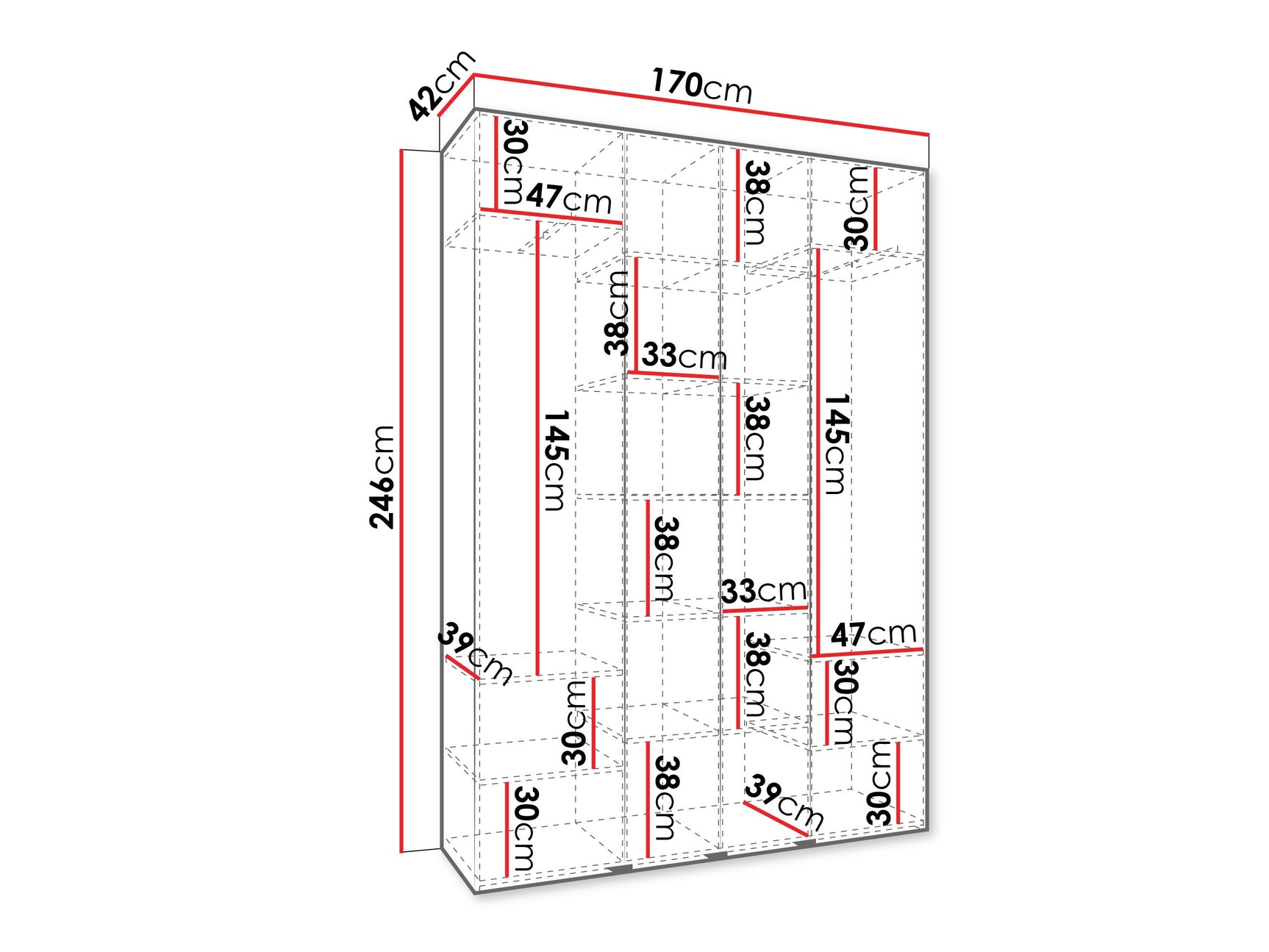 Garderobeskab Hartford 554
