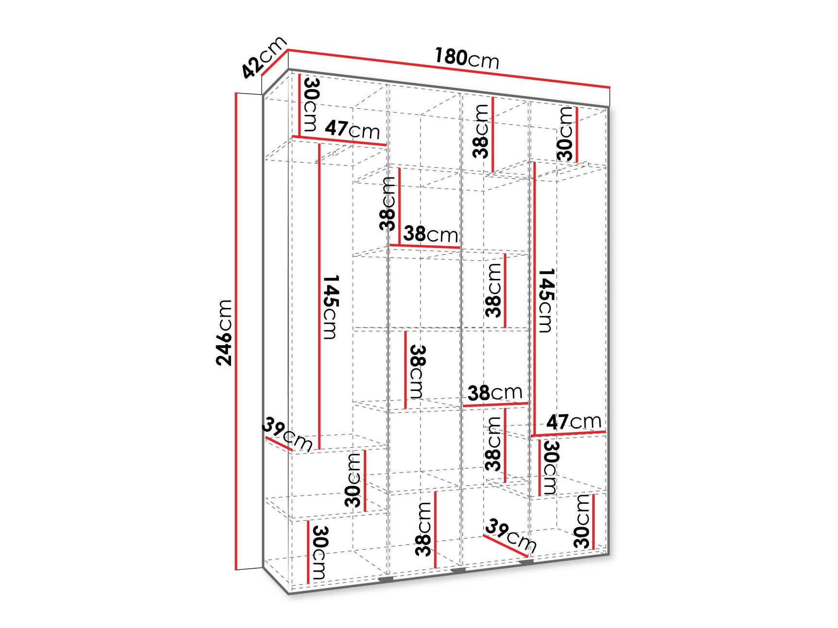 Garderobeskab Hartford 556
