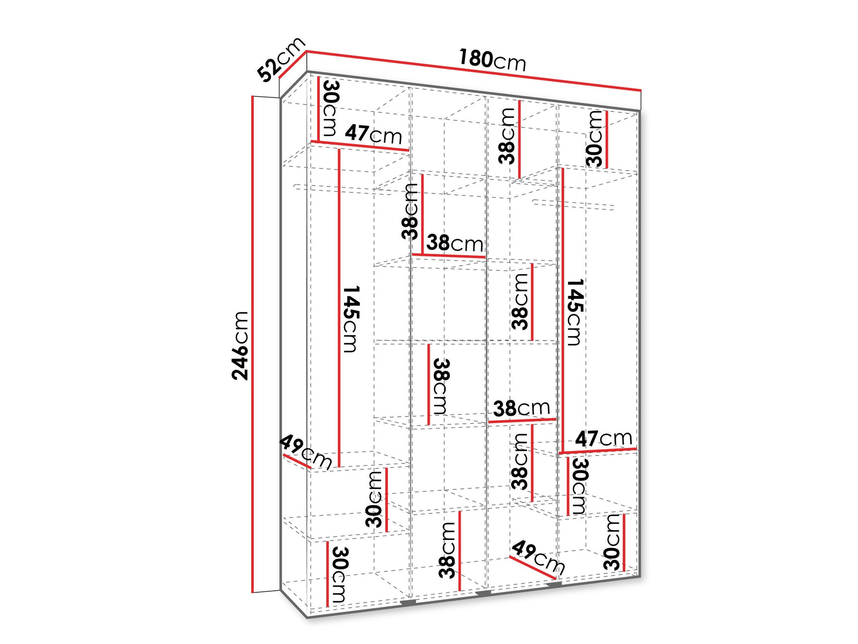 Garderobeskab Hartford 557